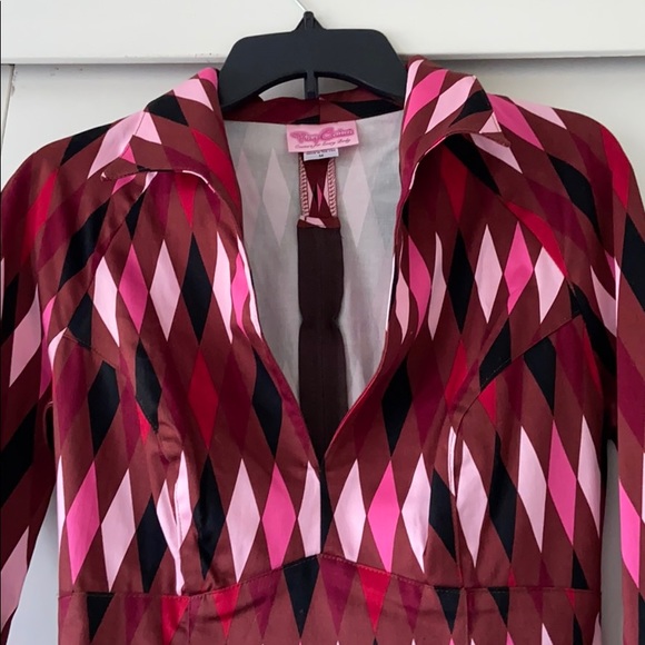 Pinup harlequin Lauren top - Picture 2 of 3